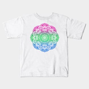 Polysexual Pride Mandala Kids T-Shirt